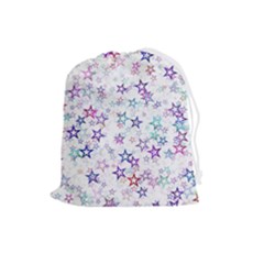 Christmasstars Drawstring Pouch (large)