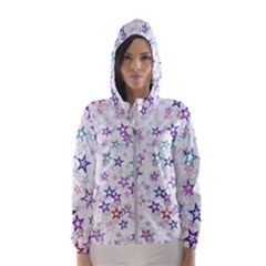 Christmasstars Women s Hooded Windbreaker