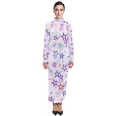 Christmasstars Turtleneck Maxi Dress