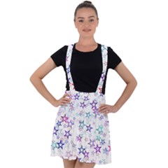 Christmasstars Velvet Suspender Skater Skirt