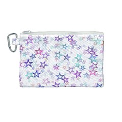 Christmasstars Canvas Cosmetic Bag (medium) by kyorashop23