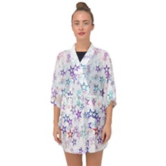 Christmasstars Half Sleeve Chiffon Kimono