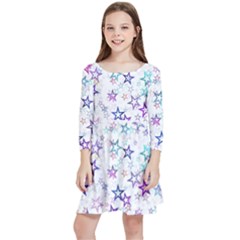 Christmasstars Kids  Quarter Sleeve Skater Dress