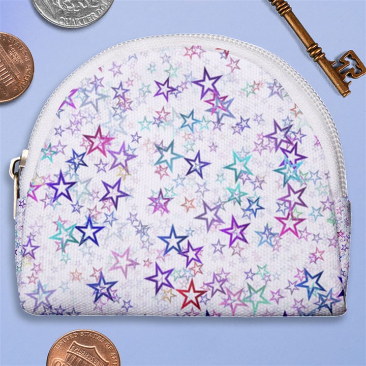 Christmasstars Horseshoe Style Canvas Pouch