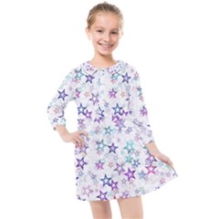 Christmasstars Kids  Quarter Sleeve Shirt Dress