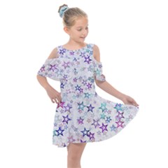 Christmasstars Kids  Shoulder Cutout Chiffon Dress