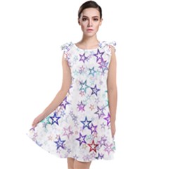 Christmasstars Tie Up Tunic Dress