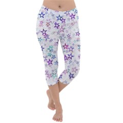 Christmasstars Lightweight Velour Capri Yoga Leggings