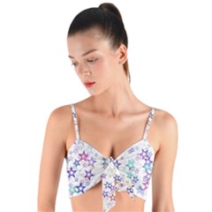 Christmasstars Woven Tie Front Bralet