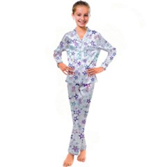 Christmasstars Kid s Satin Long Sleeve Pajamas Set