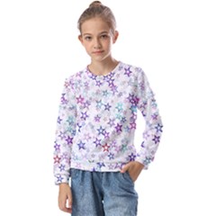 Christmasstars Kids  Long Sleeve Tee With Frill 