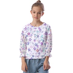 Christmasstars Kids  Cuff Sleeve Top