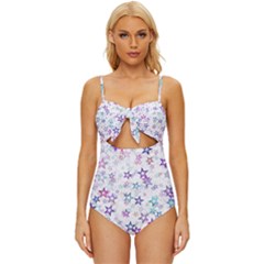 Christmasstars Knot Front One-piece Swimsuit