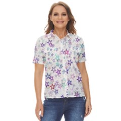 Christmasstars Women s Short Sleeve Double Pocket Shirt