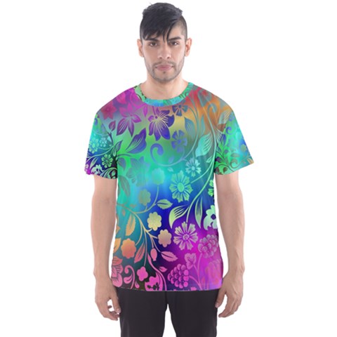 Flower Nature Petal  Blossom Men s Sport Mesh Tee by Ravend