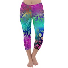 Flower Nature Petal  Blossom Capri Winter Leggings 