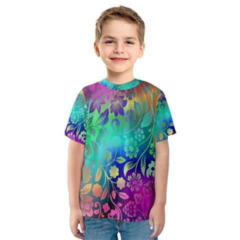 Flower Nature Petal  Blossom Kids  Sport Mesh Tee by Ravend