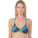 Flower Nature Petal  Blossom Reversible Tri Bikini Top View3