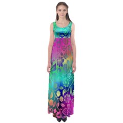 Flower Nature Petal  Blossom Empire Waist Maxi Dress