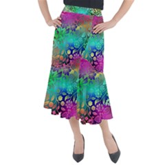 Flower Nature Petal  Blossom Midi Mermaid Skirt