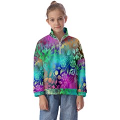 Flower Nature Petal  Blossom Kids  Half Zip Hoodie