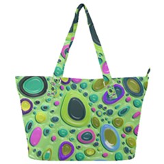 Blob Ring Circle Abstract Full Print Shoulder Bag