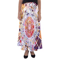 Internet Data Storage Online Flared Maxi Skirt