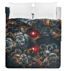 Abstract Flora Floral Flower Pattern Duvet Cover Double Side (queen Size) by Wegoenart