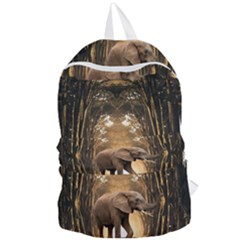 Sculpture Travel Outdoor Nature Elephant Foldable Lightweight Backpack by Wegoenart