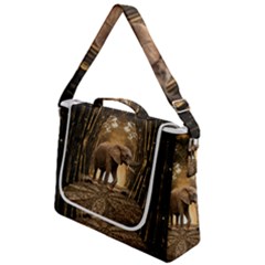 Sculpture Travel Outdoor Nature Elephant Box Up Messenger Bag by Wegoenart