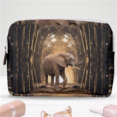 Sculpture Travel Outdoor Nature Elephant Make Up Pouch (medium) by Wegoenart