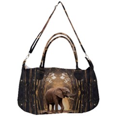 Sculpture Travel Outdoor Nature Elephant Removal Strap Handbag by Wegoenart