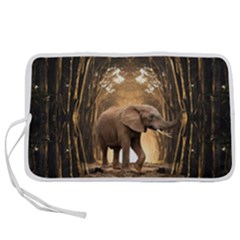 Sculpture Travel Outdoor Nature Elephant Pen Storage Case (s) by Wegoenart