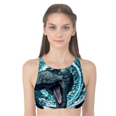 Dinosaur Sea Boat Fantasy Tank Bikini Top by Wegoenart