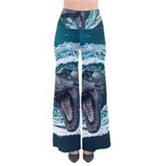 Dinosaur Sea Boat Fantasy So Vintage Palazzo Pants by Wegoenart