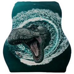 Dinosaur Sea Boat Fantasy Car Seat Velour Cushion  by Wegoenart