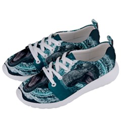 Dinosaur Sea Boat Fantasy Women s Lightweight Sports Shoes by Wegoenart