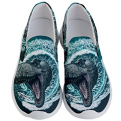 Dinosaur Sea Boat Fantasy Men s Lightweight Slip Ons by Wegoenart