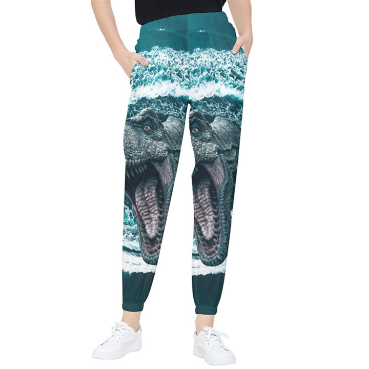 Dinosaur Sea Boat Fantasy Tapered Pants