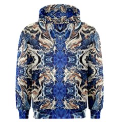 Gold On Cobalt Men s Core Hoodie by kaleidomarblingart