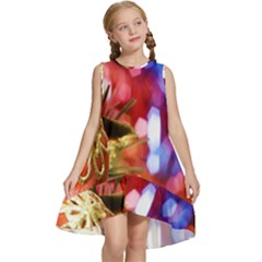 Christmas Decoration Ball Kids  Frill Swing Dress by artworkshop