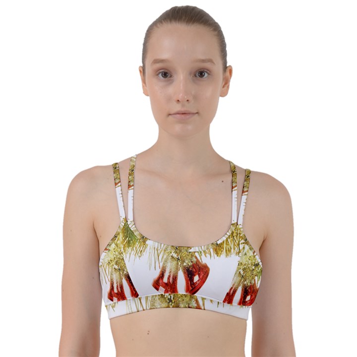 Christmas Decoration Close-up Line Them Up Sports Bra