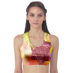 Christmas Decoration Star Sports Bra by artworkshop