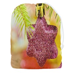 Christmas Decoration Star Drawstring Pouch (3xl) by artworkshop