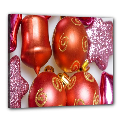 Christmas Decoration Star  3 Canvas 24  X 20  (stretched) by artworkshop