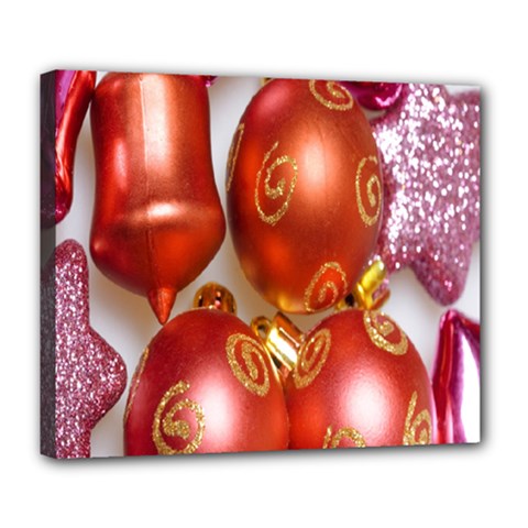 Christmas Decoration Star  3 Deluxe Canvas 24  X 20  (stretched) by artworkshop