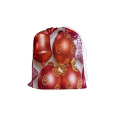 Christmas Decoration Star  3 Drawstring Pouch (medium) by artworkshop