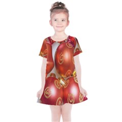 Christmas Decoration Star  3 Kids  Simple Cotton Dress by artworkshop