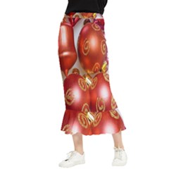 Christmas Decoration Star  3 Maxi Fishtail Chiffon Skirt by artworkshop