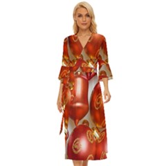 Christmas Decoration Star  3 Midsummer Wrap Dress by artworkshop